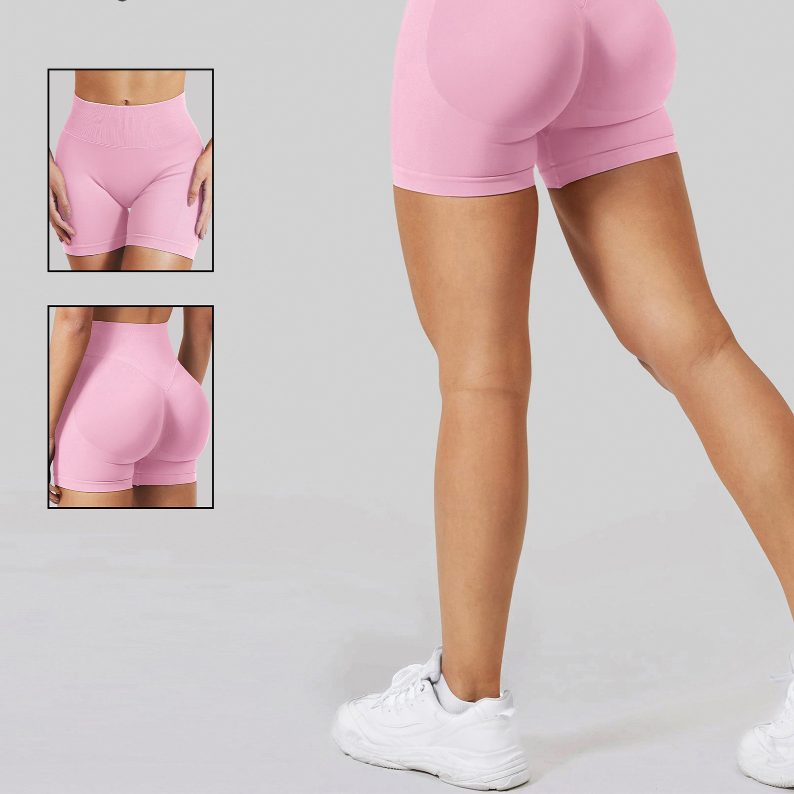High-Waisted Fitness Shorts